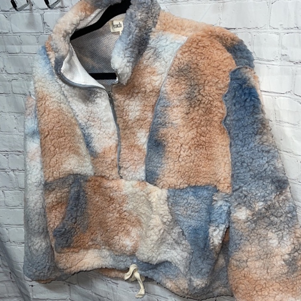 Cozy Multicolor Sherpa  Half ZipPullover - Picture 7 of 8